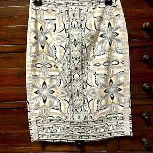 White & Black Skirt